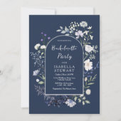 Invitation Botanique Aquarelle Fleur sauvage Bachelorette Par (Devant)