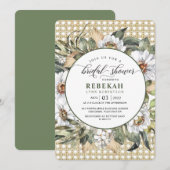 Invitation Botanique Bohème Bohème Bridal (Devant / Derrière)