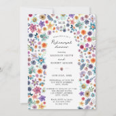 Invitation Botanique Boho Fleur sauvage Dîner de répétition M (Devant)