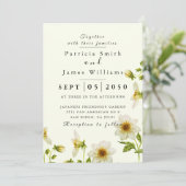 Invitation Botanique Boho printemps Fleur sauvage Mariage Inv (Debout devant)
