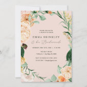 Invitation Botanique Boho rose Bridesservatrices Déjeuner Bru (Devant)