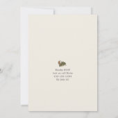 Invitation Botanique Botanique Genre Neutre Bébé (Dos)