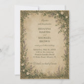 Invitation Botanique celtique vintage (Devant)