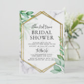 Invitation Botanique De Douche Nuptiale (Debout devant)