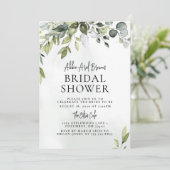 Invitation Botanique De Douche Nuptiale (Debout devant)