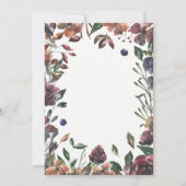 Invitation Botanique de Sienna| Baby shower d'aquarelle Wreat (Dos)