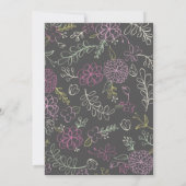 Invitation Botanique dessiné | Fête des mariées (Dos)