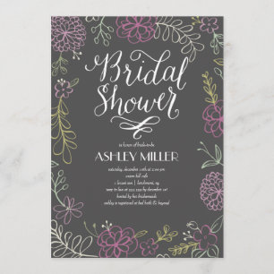 Invitation Botanique dessiné   Fête des mariées