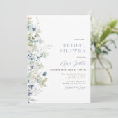 Invitation Botanique D'Hiver À La Douche Nuptiale (Debout devant)