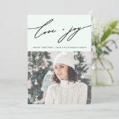 Invitation Botanique d'hiver rustique avec vert de vacances p (Debout devant)