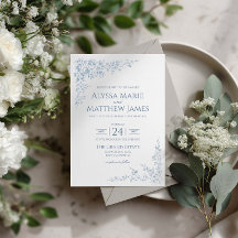 Invitation botanique du jardin bleu