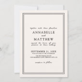 Invitation Botanique Elegant Coucher de soleil Fleur sauvage  (Devant)