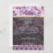 Invitation Botanique Élégant Mariage photo tout en un (Dos)