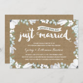 Invitation Botanique | Fête du 70e anniversaire de mariage (Devant / Derrière)