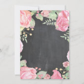 Invitation Botanique Floral Surprise 70e anniversaire Invitat (Dos)