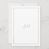 Invitation Botanique menthe vert or verdure Enregistrer la da (Dos)