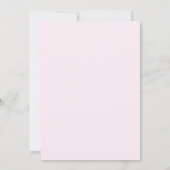 Invitation Botanique moderne Blush & Baby shower Floral blanc (Dos)