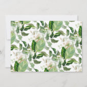 Invitation Botanique moderne | Thème tropical Anniversaire ad (Dos)
