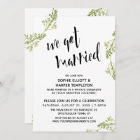 Botanique Nous nous sommes mariés Typographie Post