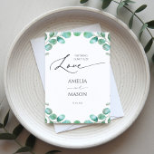 Invitation Botanique Rien d'amour fantaisie Juste amour Maria