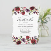 Invitation Botanique rouge de Bourgogne 19e fête d'anniversai (Debout devant)