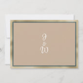 Invitation Botanique rustique bois Merci floral (Dos)