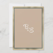 Invitation Botanique rustique boisée fleurie Enregistrer la d (Dos)