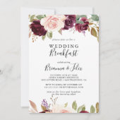 Invitation Botanique Rustique Floral Foliage Mariage Petit dé (Devant)