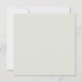 Invitation Botanique rustique Verdure Bois coupé Mariage d'âg (Dos)