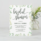 Invitation Botanique Touch Bridal Douche (Debout devant)