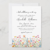 Invitation Botanique Un Baby shower Floral Un Peu Fleur sauva (Devant)