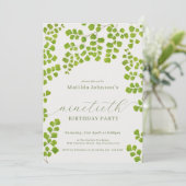 Invitation Botanique verte 90e anniversaire (Debout devant)