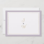 Invitation Botanique violet orange rose Merci floral (Dos)