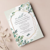 Invitation Botanique Vow Renouvellement Eucalyptus Mariage de