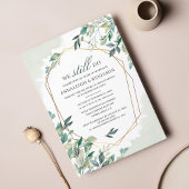 Invitation Botanique Vow Renouvellement Eucalyptus Mariage de
