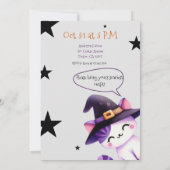 Invitation Botitiful Halloween Enfants Costume Éffrayant Part (Dos)
