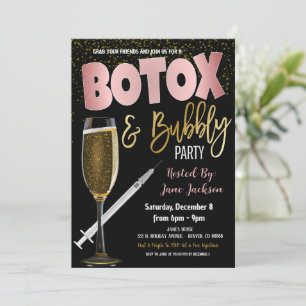 Invitation Botox et Bubbly Party