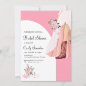 Invitation Botte de cowboy et Fête des mariées de robe Mariag (Devant)