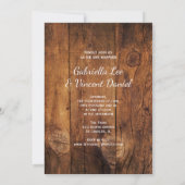 Invitation Botte de cowboy, marguerites, cheval Mariage occid (Dos)