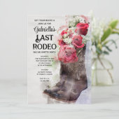 Invitation Botte de Cowboy rose Dernière Rodéo Bachelorette P (Debout devant)