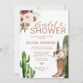 Invitation Botte de cowgirl Western Boho Bottes Fête des mari (Devant)