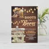 Invitation Botte et bières Boot et bières Boot et bière pour (Debout devant)