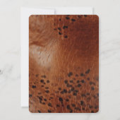 Invitation Botte florale de Cheval Brown, anniversaire (Dos)