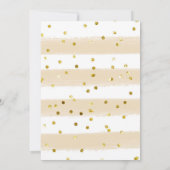 Invitation Botte rose et or et Fête des mariées Bubly (Dos)