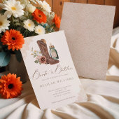 Invitation Bottes & Bouteilles Chic Cowgirl Baby shower occid