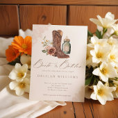 Invitation Bottes & Bouteilles Chic Cowgirl Baby shower occid