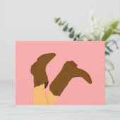 Invitation Bottes Cowboy (Debout devant)