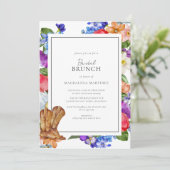 Invitation Bottes Cowboy et Fête des mariées Fleur sauvage (Debout devant)