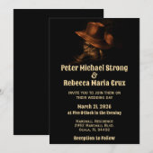 Invitation Bottes de cow-boy chic rustique mariage western co (Devant / Derrière)