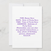 Invitation - Bottes de cow-boy de minuit (Dos)